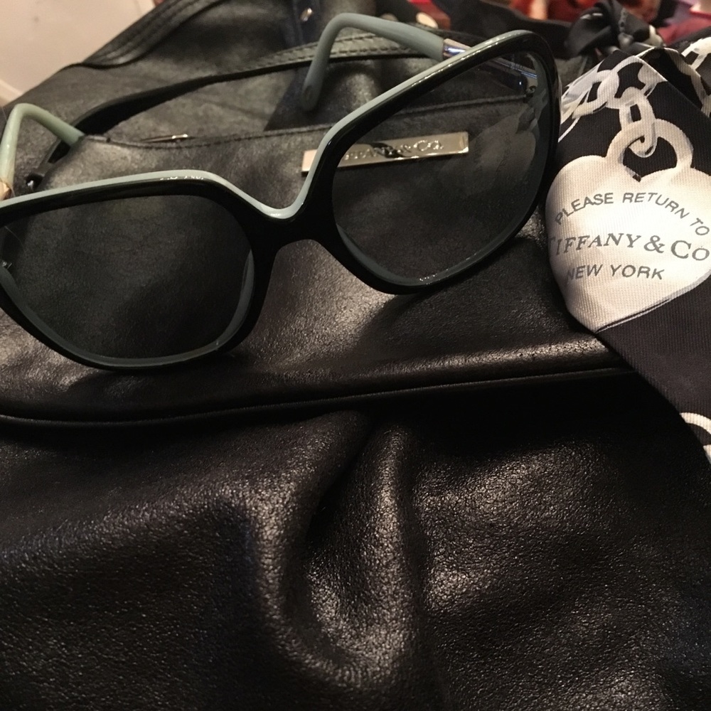 Tiffany & Co. Black&Robin’s Egg Blue Sunglasses